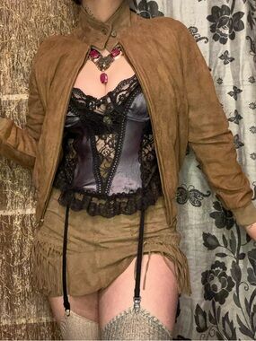 L.l.Bean Suede Leather 70’s Style Bomber